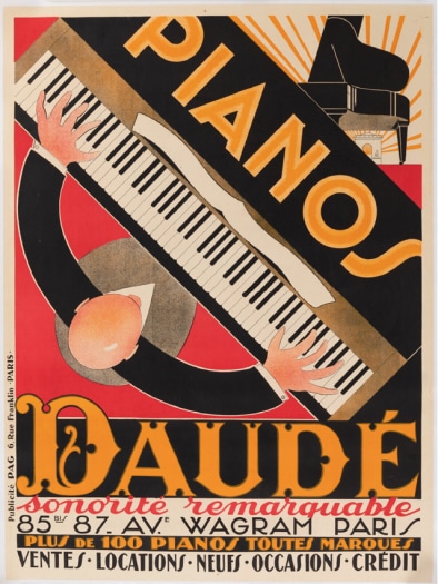 Affiche Pianos Daudé