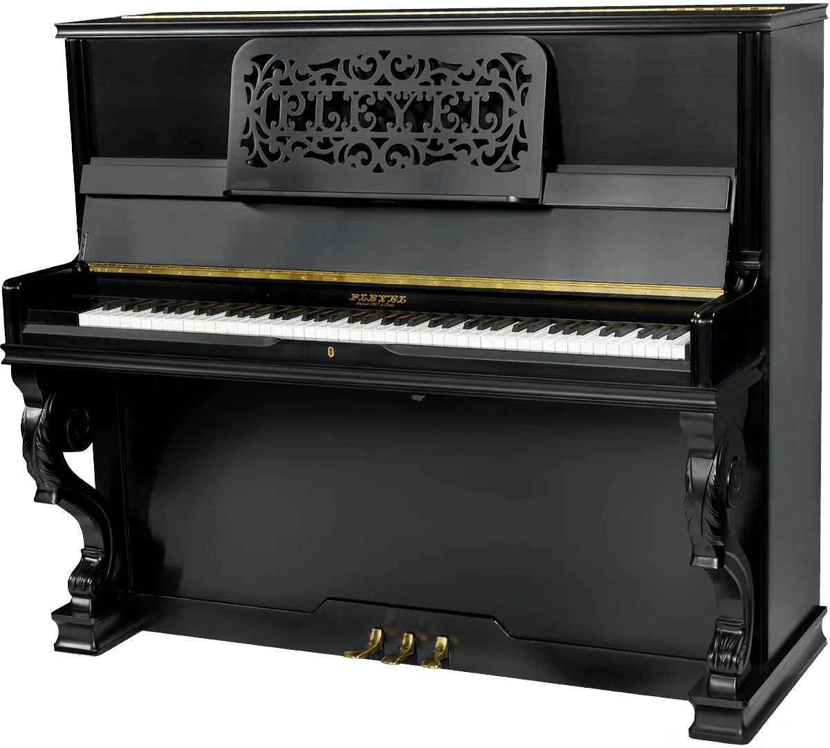 Pianos droits acoustiques Pleyel - P 131 Romantica Noir
